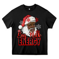 Black big nick energy afro santa Heavy Core Tee - RanaPortraitStore