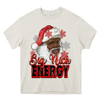 Cream big nick energy afro santa Heavy Core Tee - RanaPortraitStore