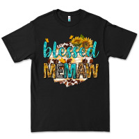 Black blessed memaw with sunflowers Premium Tee - texasbilliewilder