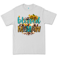 Dove Grey blessed memaw with sunflowers Premium Tee - texasbilliewilder