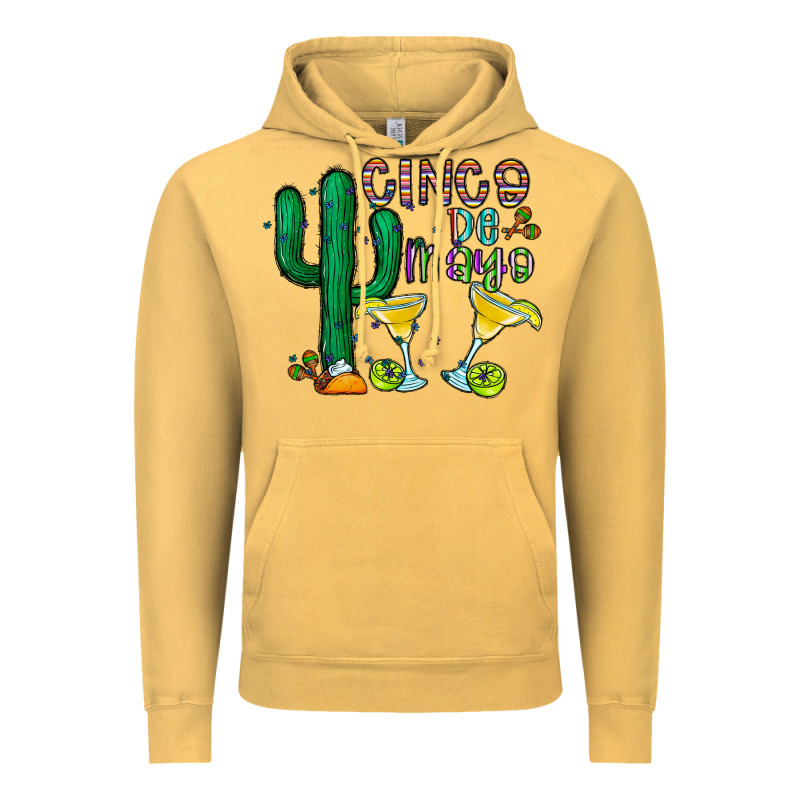 Cinco De Mayo Cactus Vintage Hoodie by CowhideDigitalArt | Teevron