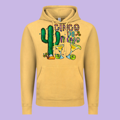 Cinco De Mayo Cactus Vintage Hoodie Designed By Cowhidedigitalart