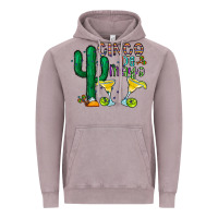 Vintage Zinc cinco de mayo cactus Vintage Hoodie - CowhideDigitalArt