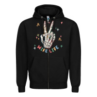 Wife Life Zipper Hoodie | Teevron