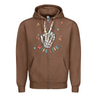 Chestnut wife life Zipper Hoodie - MaliasSmallBusiness