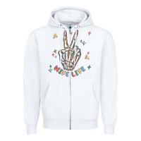 White wife life Zipper Hoodie - MaliasSmallBusiness