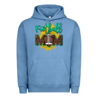 Pigment Pebble Blue Football Mom Mother's Day Urban Hoodie - HowdyJamesFarm