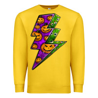 Lemon halloween lightning bolt Premium Sweatshirt - BundleAndBundleShop
