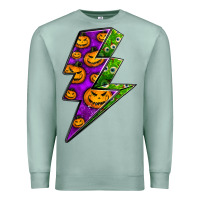 Seafoam halloween lightning bolt Premium Sweatshirt - BundleAndBundleShop