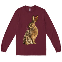 Burgundy Hares Long Sleeve Tee - LillyAllenDesigns