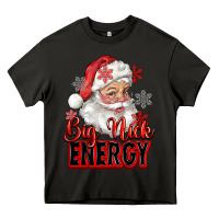 Asphalt big nick energy santa claus Heavy Core Tee - RanaPortraitStore