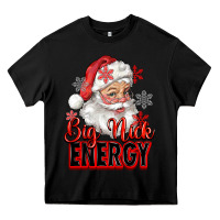 Black big nick energy santa claus Heavy Core Tee - RanaPortraitStore