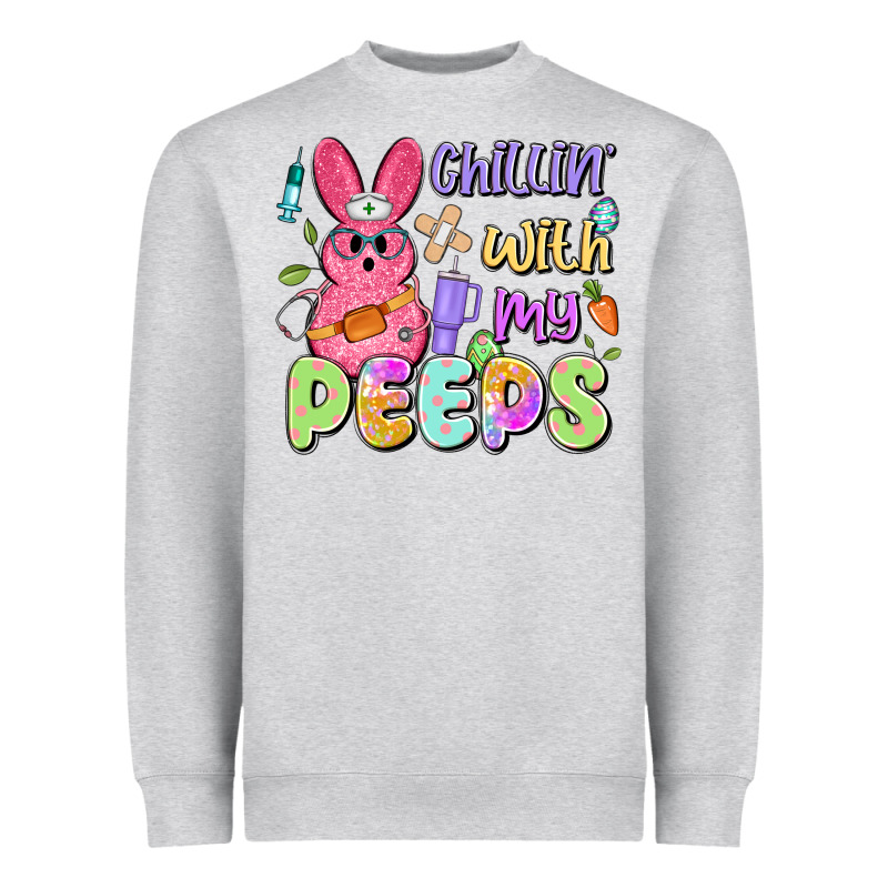 Chillin' With My Peeps Heavyweight Sweatshirt by Artiststas | Teevron