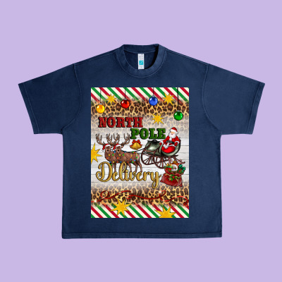 Christmas North Pole Delivery Urban Heavy Tee Designed By Artiststas