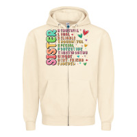 Sandshell sister beautiful loyal reliable Zipper Hoodie - MaliasSmallBusiness