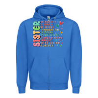 True Royal sister beautiful loyal reliable Zipper Hoodie - MaliasSmallBusiness