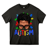Asphalt autism afro man Heavy Core Tee - texasbilliewilder