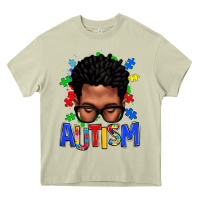 Autism Afro Man Heavy Core Tee | Teevron