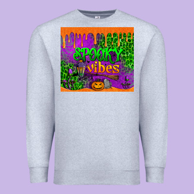 Spooky Vibes Tumbler Premium Sweatshirt Designed By Bundleandbundleshop