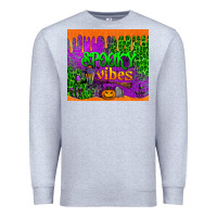 Heather Grey spooky vibes tumbler Premium Sweatshirt - BundleAndBundleShop