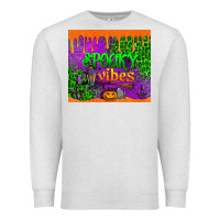 Oatmeal Heather spooky vibes tumbler Premium Sweatshirt - BundleAndBundleShop