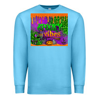 Ocean Blue spooky vibes tumbler Premium Sweatshirt - BundleAndBundleShop