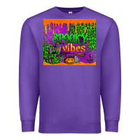 Purple spooky vibes tumbler Premium Sweatshirt - BundleAndBundleShop