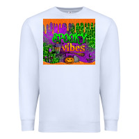 White spooky vibes tumbler Premium Sweatshirt - BundleAndBundleShop