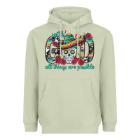 Matcha With God All Things Are Possible With Sombrero Sku Heavyweight Hoodie - BundleAndBundleShop