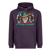 Plum With God All Things Are Possible With Sombrero Sku Heavyweight Hoodie - BundleAndBundleShop