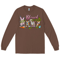 Chestnut blessed mama easter Long Sleeve Tee - BarkalooDesign