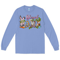 Colony Blue blessed mama easter Long Sleeve Tee - BarkalooDesign