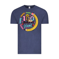 Vintage Denim happy 100 days of school Vintage Tee - Artiststas