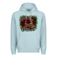 Blue Mist Merry Christmas Deer Premium Hoodie - Bettercallsaul