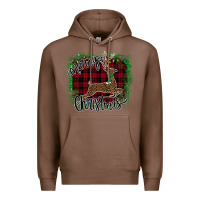 Chestnut Merry Christmas Deer Premium Hoodie - Bettercallsaul