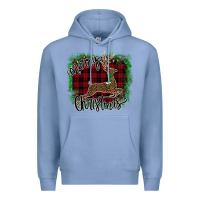 Colony Blue Merry Christmas Deer Premium Hoodie - Bettercallsaul