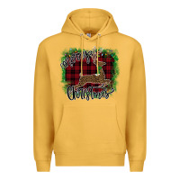 Mustard Merry Christmas Deer Premium Hoodie - Bettercallsaul