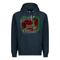 Navy Merry Christmas Deer Premium Hoodie - Bettercallsaul