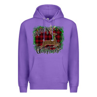 Purple Merry Christmas Deer Premium Hoodie - Bettercallsaul
