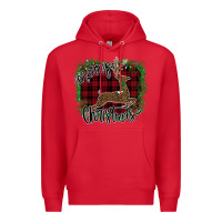 Red Merry Christmas Deer Premium Hoodie - Bettercallsaul