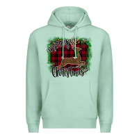 Seafoam Merry Christmas Deer Premium Hoodie - Bettercallsaul