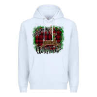 White Merry Christmas Deer Premium Hoodie - Bettercallsaul