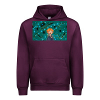 Mauve Wine wizard boy and mouse Urban Hoodie - TumblerDesignByShophia