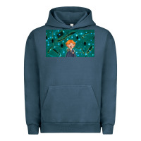 Pigment Midnight Navy wizard boy and mouse Urban Hoodie - TumblerDesignByShophia