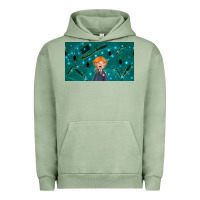 Pigment Oil Green wizard boy and mouse Urban Hoodie - TumblerDesignByShophia