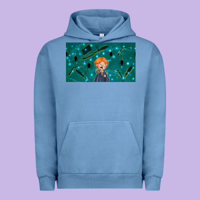 Wizard Boy And Mouse Urban Hoodie Designed By Tumblerdesignbyshophia