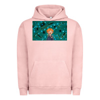 Pigment Salmon wizard boy and mouse Urban Hoodie - TumblerDesignByShophia