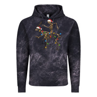 Cloud Black skeleton deer santa Vintage Hoodie - FaDigitalArtStudio