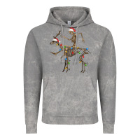 Cloud Rock skeleton deer santa Vintage Hoodie - FaDigitalArtStudio