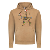 Vintage Camel skeleton deer santa Vintage Hoodie - FaDigitalArtStudio
